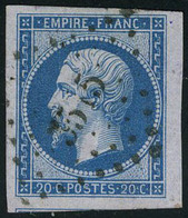 Oblitéré N° 14Bb, 20c Bleu S/lilas, TB - Autres & Non Classés