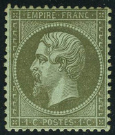 Neuf Sans Charnière N° 19, 1c Vert Olive, TB - Andere & Zonder Classificatie