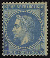 Neuf Avec Charnière N° 29B, 20c Bleu II, Cl, T.B. Signé JF Brun - Otros & Sin Clasificación