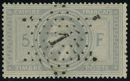 Oblitéré N° 33A, 5f Empire, 5 Et F En Bleu, Obl Etoile 1, T.B. Signé Calves - Other & Unclassified