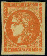 Neuf Sans Charnière N° 48, 40c Orange, TB, Certificat - Other & Unclassified