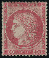 Neuf Avec Charnière N° 57, 80c Rose Bien Centré T.B. Signé A Brun - Altri & Non Classificati