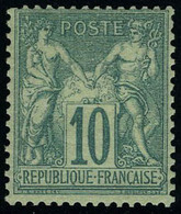 Neuf Avec Charnière N° 65, 10c Vert Type I T.B. Signé A Brun - Andere & Zonder Classificatie