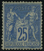 Neuf Avec Charnière N° 79, 25c Bleu, Type II, Cl, T.B. Signé Roumet - Andere & Zonder Classificatie
