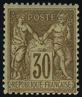 Neuf Sans Charnière N° 80, 30c Brun-jaune, Type II, T.B. - Andere & Zonder Classificatie