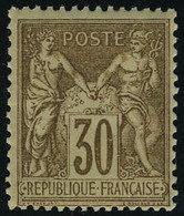 Neuf Sans Charnière N° 80, 30c Brun-jaune, Type II, T.B. - Autres & Non Classés