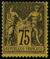 Neuf Avec Charnière N° 99, 75c Violet Sur Orange, Cl, T.B. - Other & Unclassified