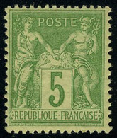 Neuf Sans Charnière N° 106, 5c Vert-jaune, TB - Andere & Zonder Classificatie