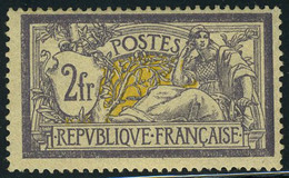 Neuf Sans Charnière N° 122, 2F Merson Violet Et Jaune, Gomme Jaune Sinon TB, Signé Brun - Autres & Non Classés