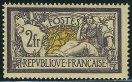 Neuf Sans Charnière N° 122a, 2F Violet Foncé Et Jaune, TB, Signé Calves + Certificat Brun - Andere & Zonder Classificatie