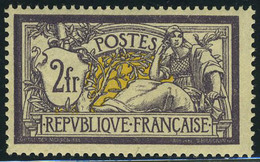 Neuf Sans Charnière N° 122a, 2F Violet Foncé Et Jaune, TB, Signé Calves + Certificat Brun - Autres & Non Classés