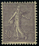 Neuf Sans Charnière N° 133, 30c Lilas, Excellent Centrage, T.B. - Autres & Non Classés