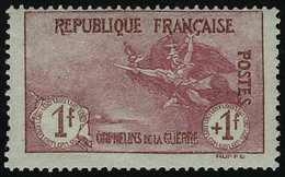 Neuf Sans Charnière N° 154, 1f + 1f Orphelins, T.B. - Other & Unclassified