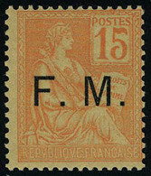 Neuf Sans Charnière N° 1, 15c Orange T.B. - Andere & Zonder Classificatie