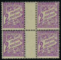 Neuf Sans Charnière N° 19, 2f Violet, 50 Ex En Morceaux De Feuille, T.B. - Andere & Zonder Classificatie