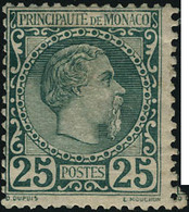 Neuf Sans Gomme N° 6. 25c Vert Charles III, Infimes Pelurages, Aspect T.B. - Autres & Non Classés