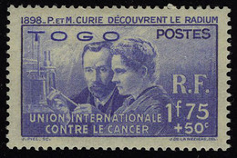 Neuf Avec Charnière 1938, Série Pierre Et Marie Curie, Cl, T.B. - Sonstige & Ohne Zuordnung