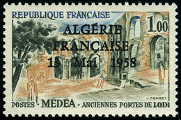 Neuf Sans Charnière Série De 15 Valeurs De France Surchargées Algérie Française 13 Mai 1958, T.B. - Sonstige & Ohne Zuordnung