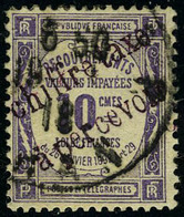 Oblitéré N° 1, 10c Violet, Surcharge Violette, T.B. - Sonstige & Ohne Zuordnung