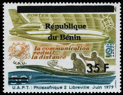 Neuf Sans Charnière Philex - Afrique II, 15f Et 35f Sur 50f Surchargés République Du Benin, Michel N° 1109 Et 1110. T.B. - Autres & Non Classés