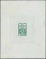 N° 49, 60F Droits De L'homme, épreuve D'artiste En Vert, Cachet à Sec De Contrôle, T.B. - Sonstige & Ohne Zuordnung