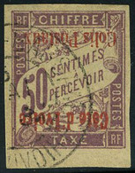 Oblitéré N° 3a, 50c Lilas Surcharge Renversée, TB - Other & Unclassified