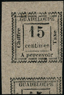 Neuf Sans Gomme Essai Au Type De 1884. 15c Noir S/gris-lilas. Impression Recto-verso Dont 1 Renversée. Superbe - Other & Unclassified