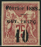 Neuf Avec Charnière N° 9a, 10 S/75c Carmin De 1877, TB - Autres & Non Classés