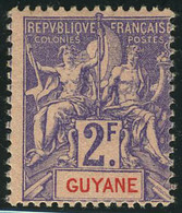 Neuf Avec Charnière N° 48, 2F Violet Sur Rose, TB - Andere & Zonder Classificatie