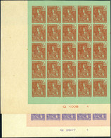 Neuf Sans Gomme N° 39/40, 5F Et 10F Grasset, Blocs De 25 Exemplaires Non-dentelés, SUPERBE, Rare - Andere & Zonder Classificatie