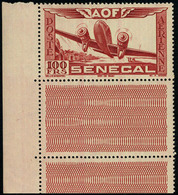 Neuf Sans Charnière N° 30a, 100F Avion Centre Outremer Omis, TB - Other & Unclassified