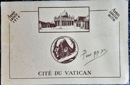 POSTE VATICANE ANNEE SAINTE 1950 4 TIMBRES OBLITERES SOUS CARNET - Oblitérés