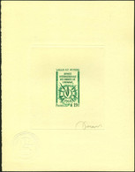 N° 173, Année Des Droits De L'Homme, Epr. D'Artiste En Vert Signée Decaris, Cachet De Contôle, TB - Other & Unclassified