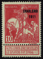 Neuf Sans Charnière N° 92/107, Les 2 Sé Ries 1911 Et Charleroi, T.B. N° 95 1 Dent Courte - Sonstige & Ohne Zuordnung