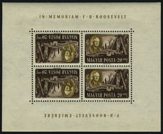 Neuf Sans Charnière N° 879/82, 4 Mini Blocs Roosevelt, Tête Bêche T.B.  Michel - Sonstige & Ohne Zuordnung