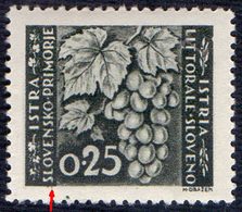 ITALIA - SLOVENIA - VUJNA - ERROR - SLOVENSKO "strikethrough" - **mnh - 1945 - Mint/hinged