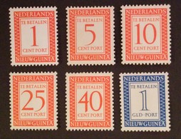 Nederlands Nieuw Guinea - Port Nrs. 1 T/m 6 (postfris Met Plakker) - Netherlands New Guinea
