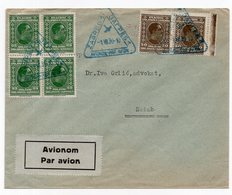 1930 YUGOSLAVIA, CROATIA, ZAGREB TO SUSAK, DOMESTIC, AIR MAIL - Poste Aérienne