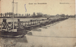 67 Gruss Aus Drusenheim Rheinbrucke 1918 - Andere & Zonder Classificatie