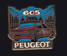 61577- Pin's.automobiles.voitures.car.Peugeot 605.signé Helium Paris. - Peugeot