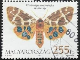 097. HUNGARY 2011 (255 Ft) USED STAMP INSECTS, MOTHS, BUTTERFLY, - Usati