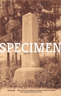 Stèle élevée à La Mémoire D'Ernest Psichari à L'endroit Ou Il Mourut 1914 - Rossignol - Tintigny