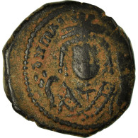 Monnaie, Maurice Tibère, Decanummium, 596-597, Antioche, TB+, Cuivre, Sear:537 - Bizantinas