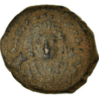 Monnaie, Maurice Tibère, Decanummium, 591-592, Antioche, TB+, Cuivre, Sear:537 - Bizantinas