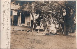 ! Alte Fotokarte, Photo, 1910, Schaukel, Sommer Resort In Michigan, Chicago, USA, Flensburg - Altri & Non Classificati