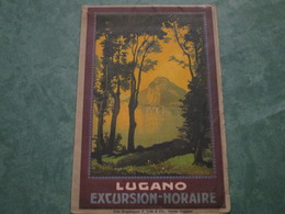 LUGANO - Excursion-Horaire - TI Ticino