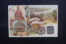 DAHOMEY -  Affranchissement Type Groupes De Cotonou Sur Carte Postale De Souvenir Du Dahomey En 1910 - L 51562 - Storia Postale