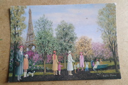 PARIS La Tour Eiffel Parmi Les Fleurs - Penture De Sophie STROUVE ( Peinture, Illustration, Art ) - Paintings