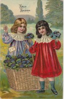 CARTE FANTAISIE  ENFANCE  -VOEUX SINCERES   GAUFREE - Cartoline Umoristiche