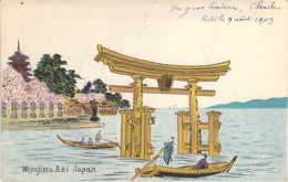 JAPAN JAPON  MIYAJIMA AKI Illustrated Postcard Cartes Postales Illustrée 1903 - Autres
